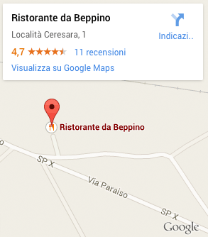 mappa-contatti-google Ristorante da Beppino di Schio